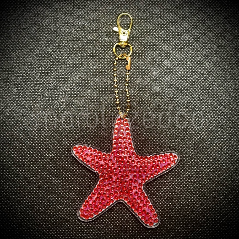 Pink Starfish Keychain Accessory - Picture 2 of 2